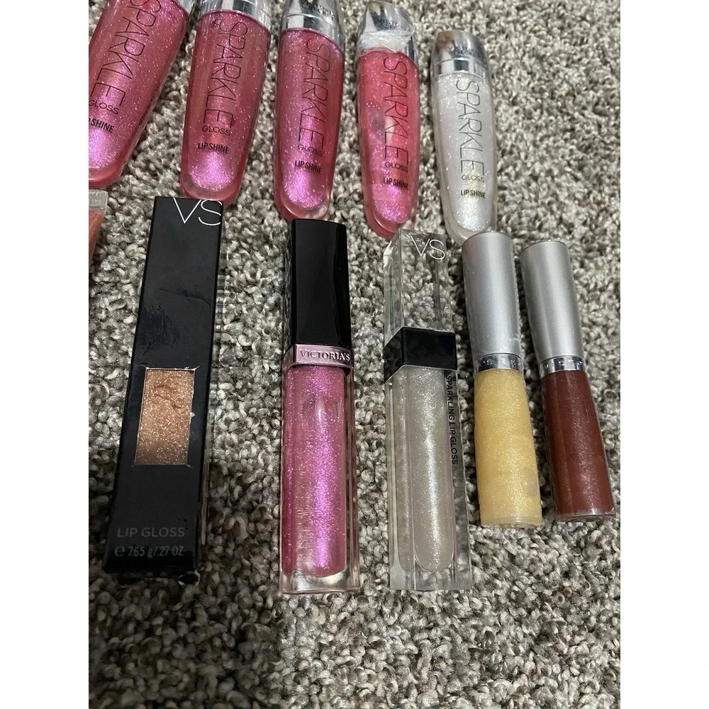 Victoria's Secret Makeup Lot, Lip Gloss Lot Of 17 Lip Colors NEW